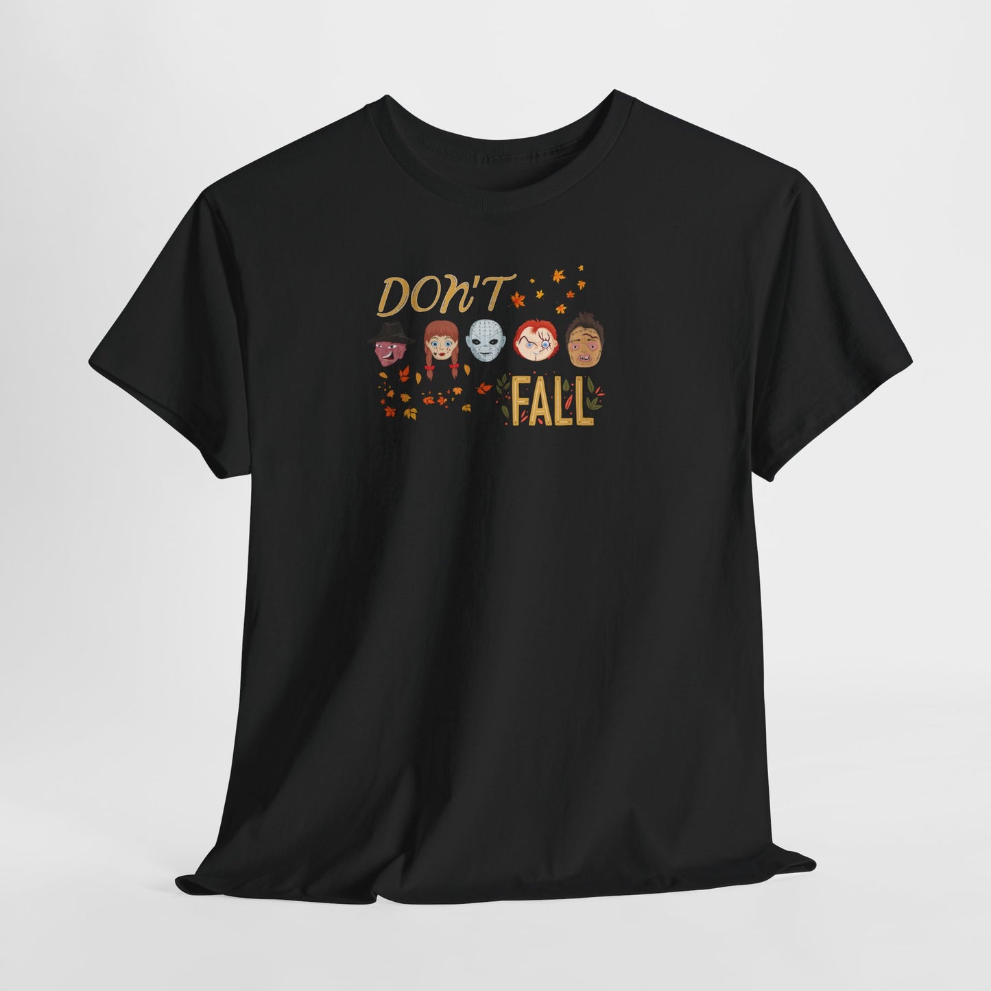 Don’t Fall-themed Unisex Tee, Spooky Halloween Shirt, Graphic Tee for October, Cosplay Costume Top, Autumn Vibes Merchandise