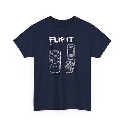 Flip it,The Force Designs,flip phone shirt,fashion tee,vintage,quote shirt,Unisex Jersey Short Sleeve Tee