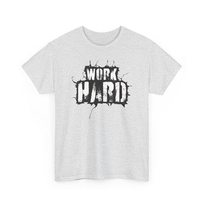 Motivational Work Hard Tee: Casual Unisex Cotton Shirt for Gym, Fitness, Office, Encouragement, Inspirational Gift