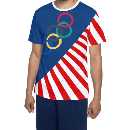 Patriotic Olympic Rings Sports Jersey
