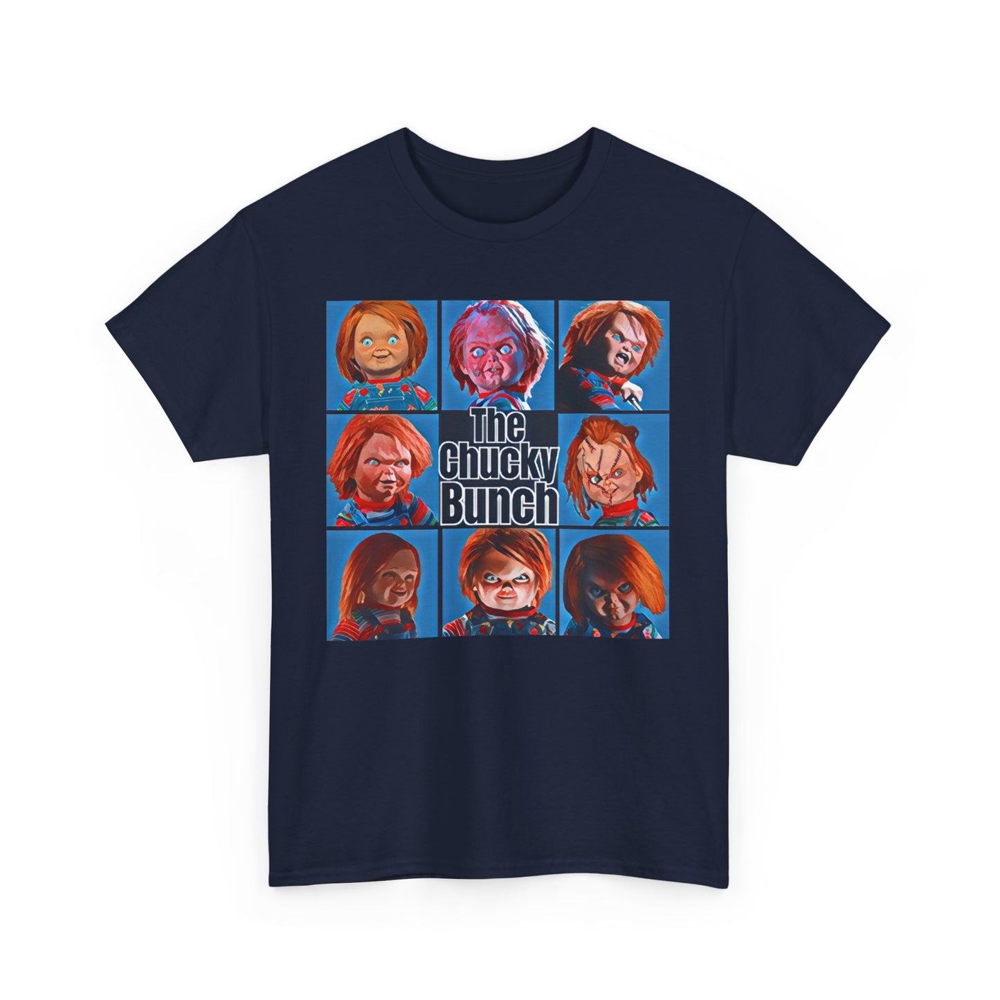 Chucky, The Force Designs, The Chucky Bunch, Childs Play, The Cult of Chucky, Horror, Good guy doll,Unisex Jersey Short Sleeve Tee