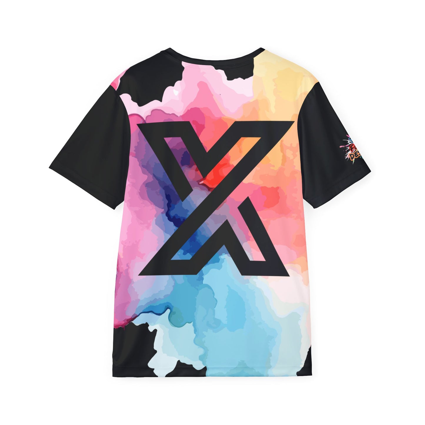 X Colorful Drip Portrait Sports Jersey