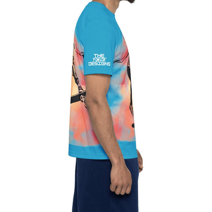 Skateboarder Graphic Jersey — Men’s All-Over Print Skate Tee