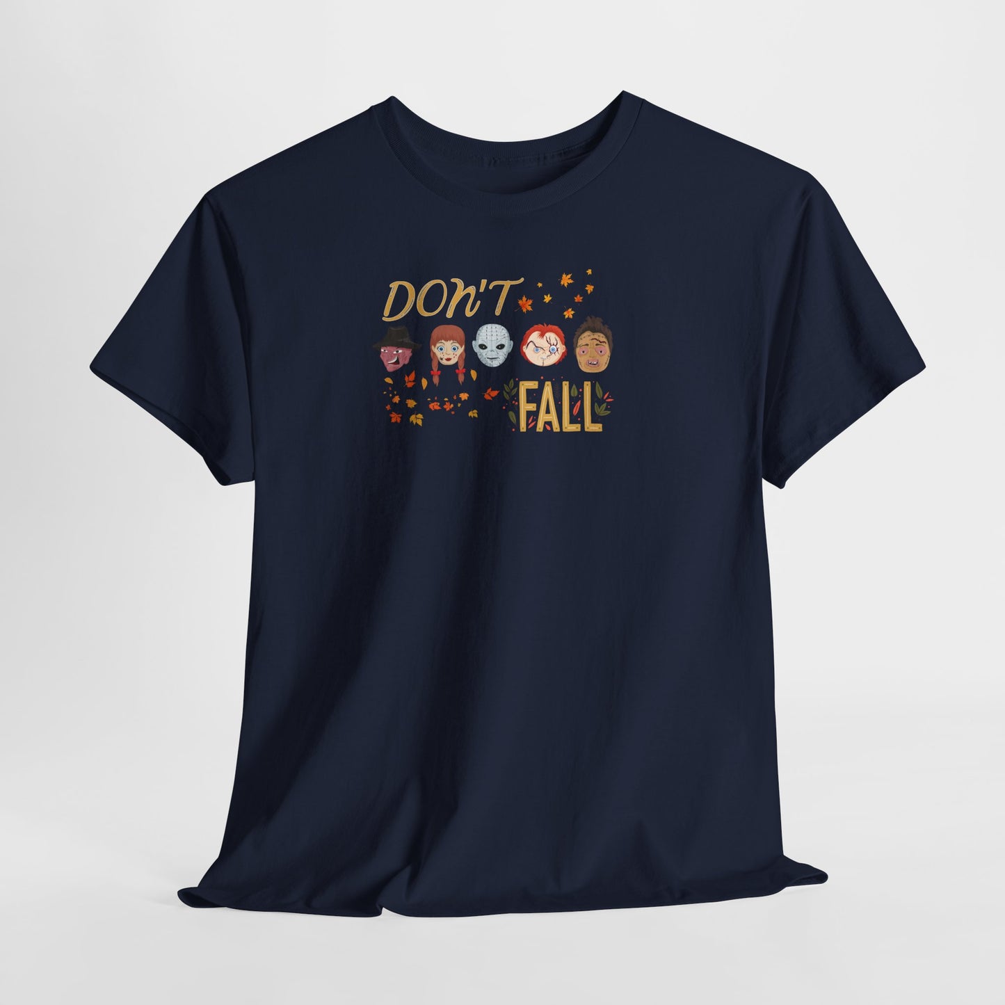Don’t Fall-themed Unisex Tee, Spooky Halloween Shirt, Graphic Tee for October, Cosplay Costume Top, Autumn Vibes Merchandise