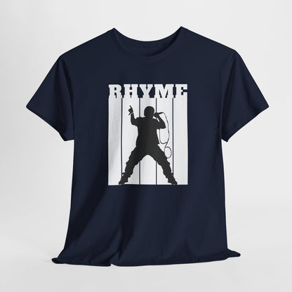 Rhyme,Urban Music Lover Tee, Casual Hip Hop Style Shirt, Rhyme Graphic T-Shirt, Cool Gift for Musicians, Streetwear Fashion