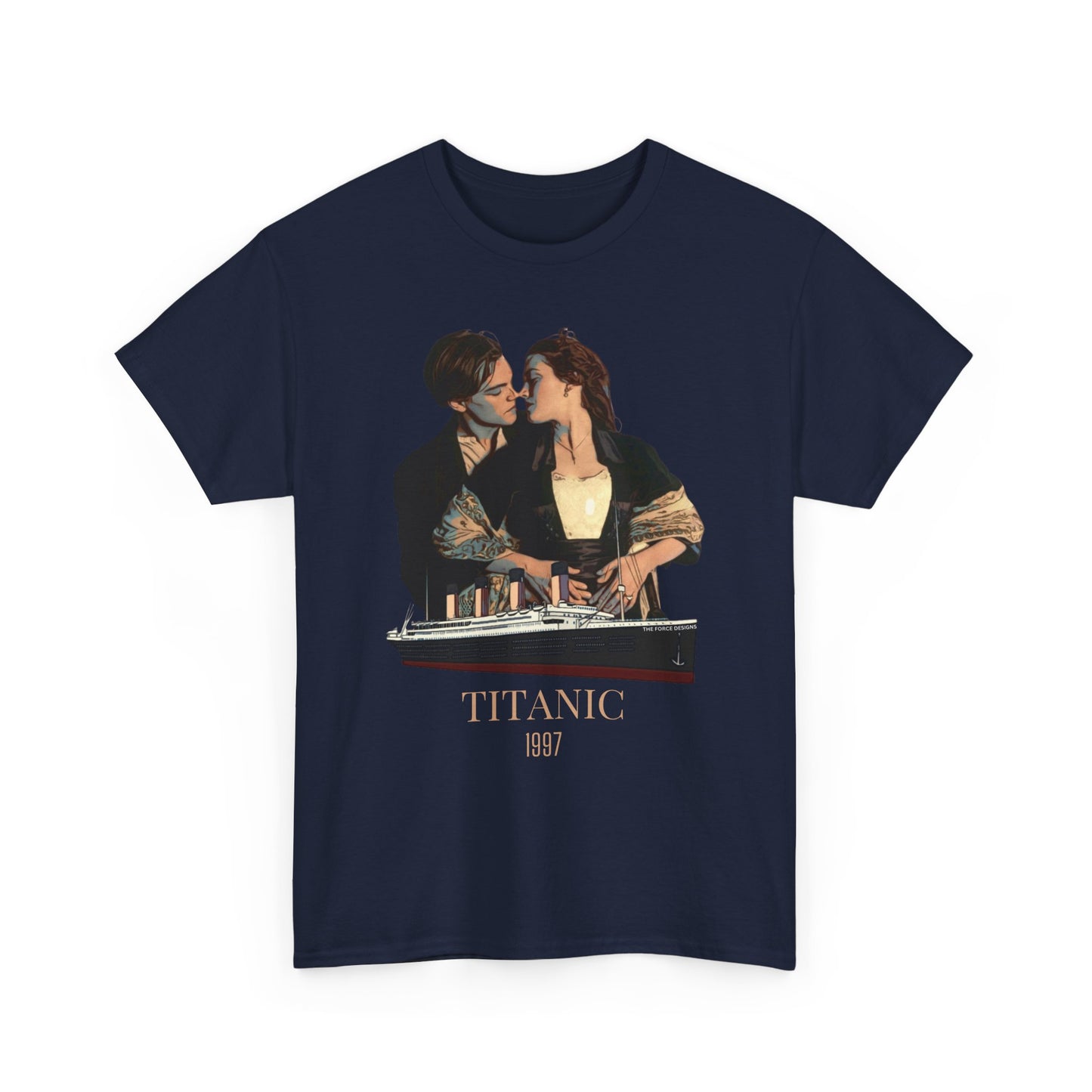 Titanic, The Force Designs, Titanic Movie, vintage, retro, 1997,iUnisex Heavy Cotton Tee