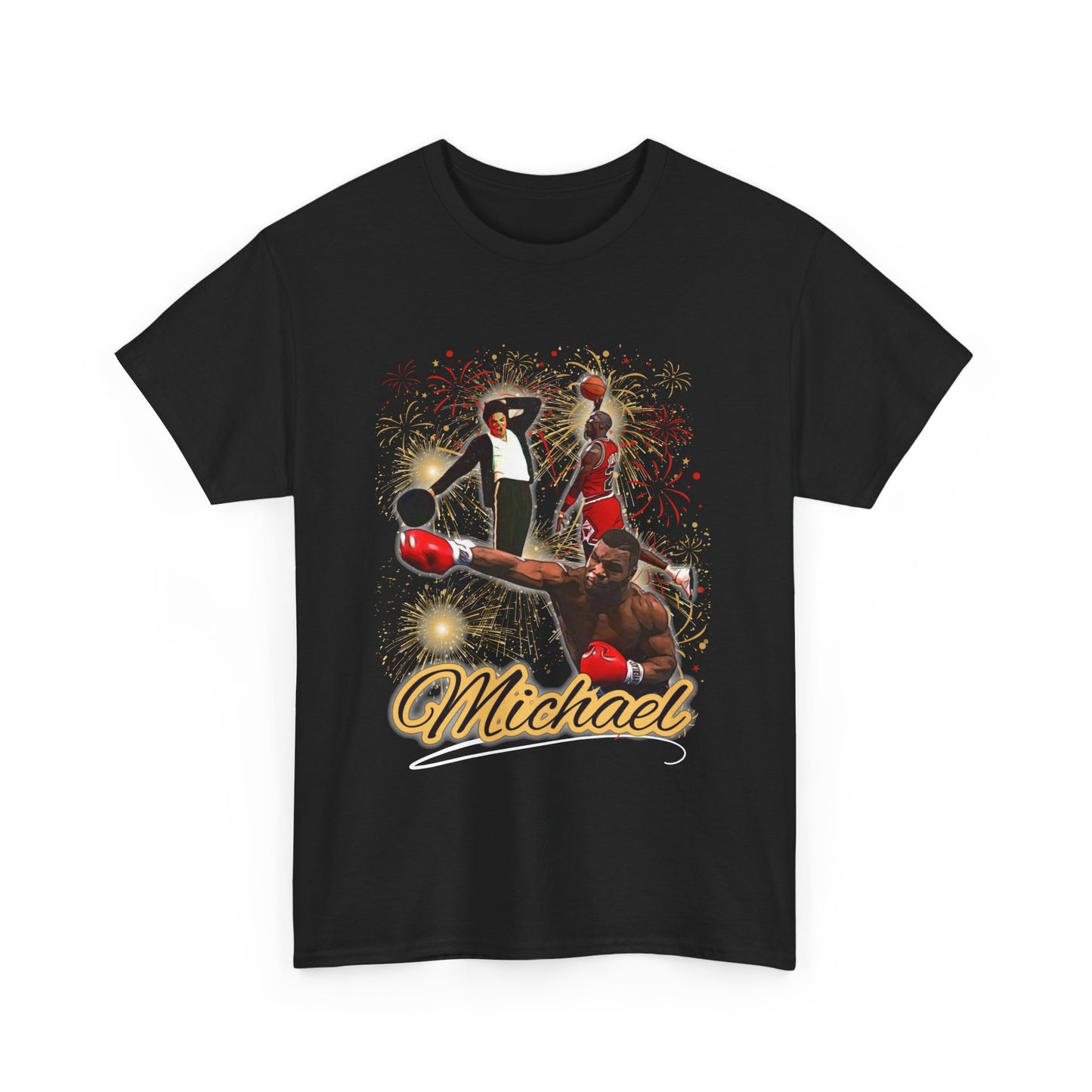 Michael, The Force Designs, Michael Jordan, Michael Jackson, Mike Tyson, classic, Unisex Heavy Cotton Tee