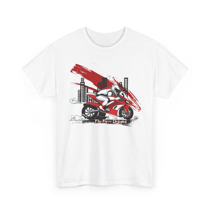 Urban Motorcycle Tee, Biker Shirt, Graphic Tee, Unisex Cotton T-Shirt, City Vibes, Perfect for Riders