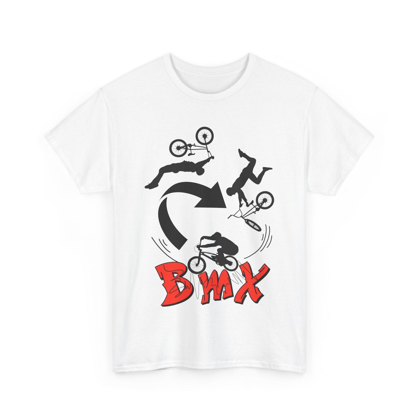 TFD BMX Heavy Cotton Tee, Unisex Cycling Shirt, Bike Riding Apparel, Sports Tee, Gifts for Bike Lovers, Streetwear, Activewear