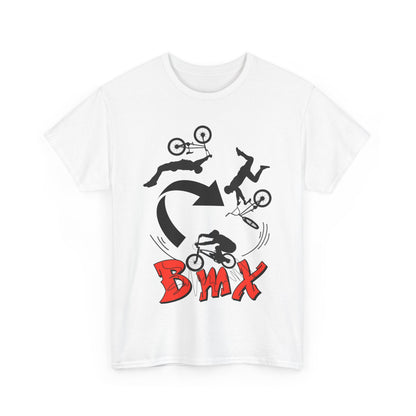 TFD BMX Heavy Cotton Tee, Unisex Cycling Shirt, Bike Riding Apparel, Sports Tee, Gifts for Bike Lovers, Streetwear, Activewear