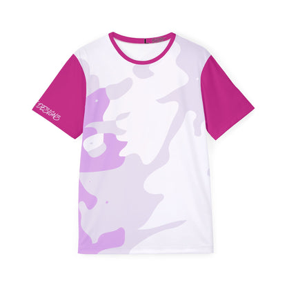 Pink Camo Men's Sports Jersey — All-Over Print Athletic Tee