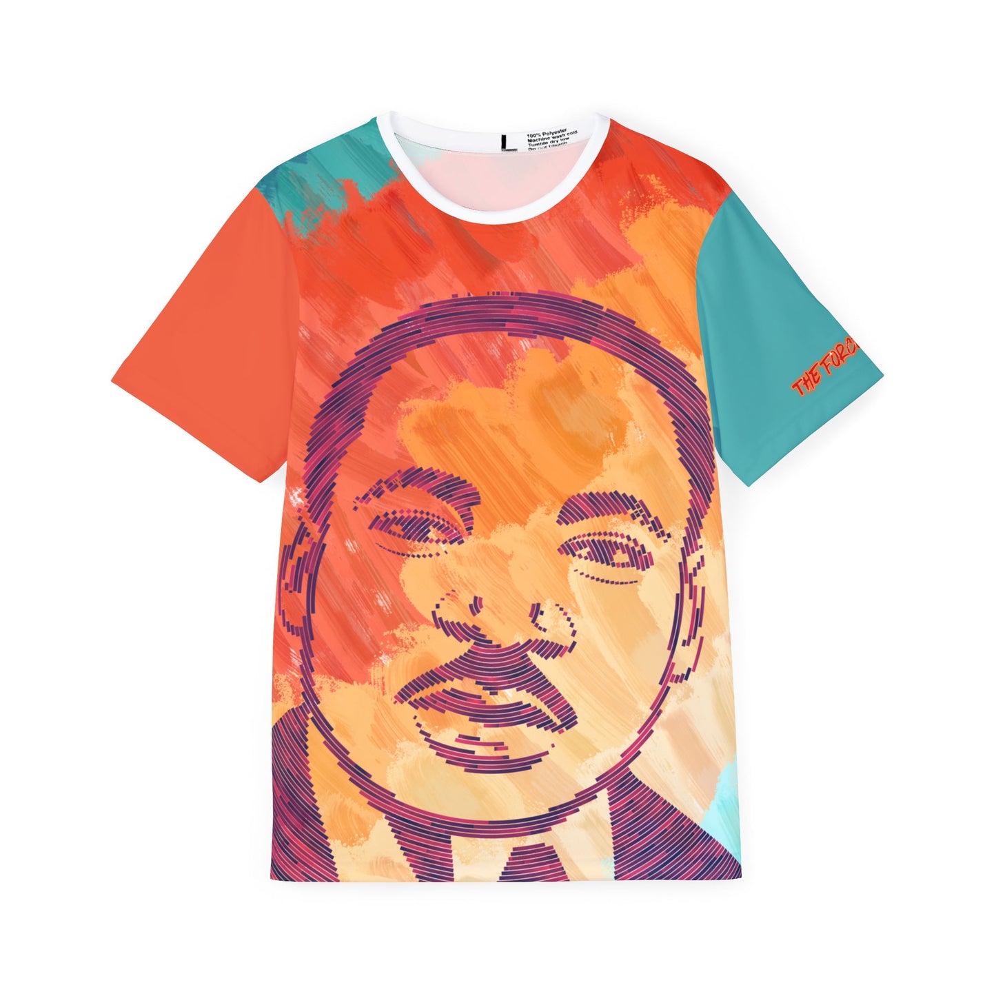 MLK,Sports Jersey — Vibrant Abstract Portrait All-Over Print