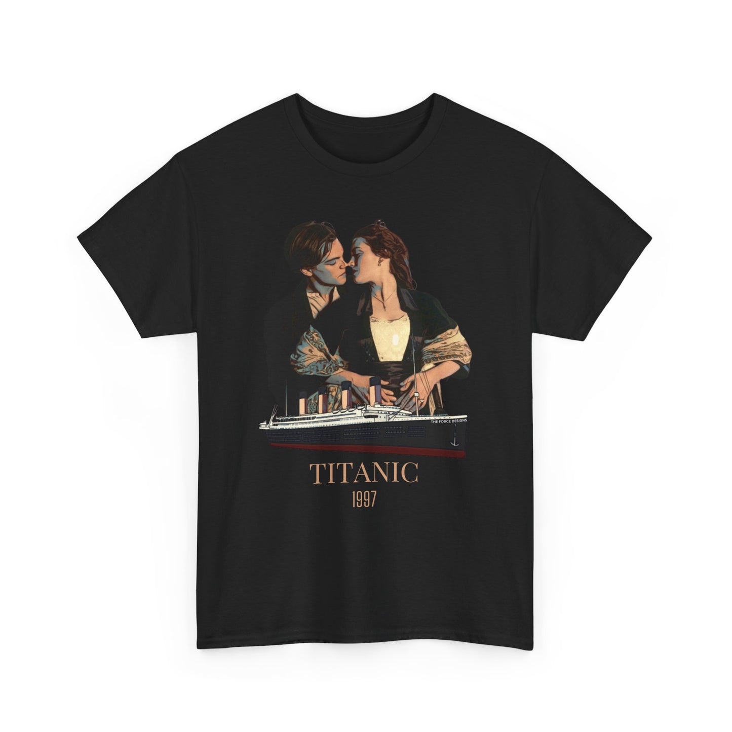 Titanic, The Force Designs, Titanic Movie, vintage, retro, 1997,iUnisex Heavy Cotton Tee