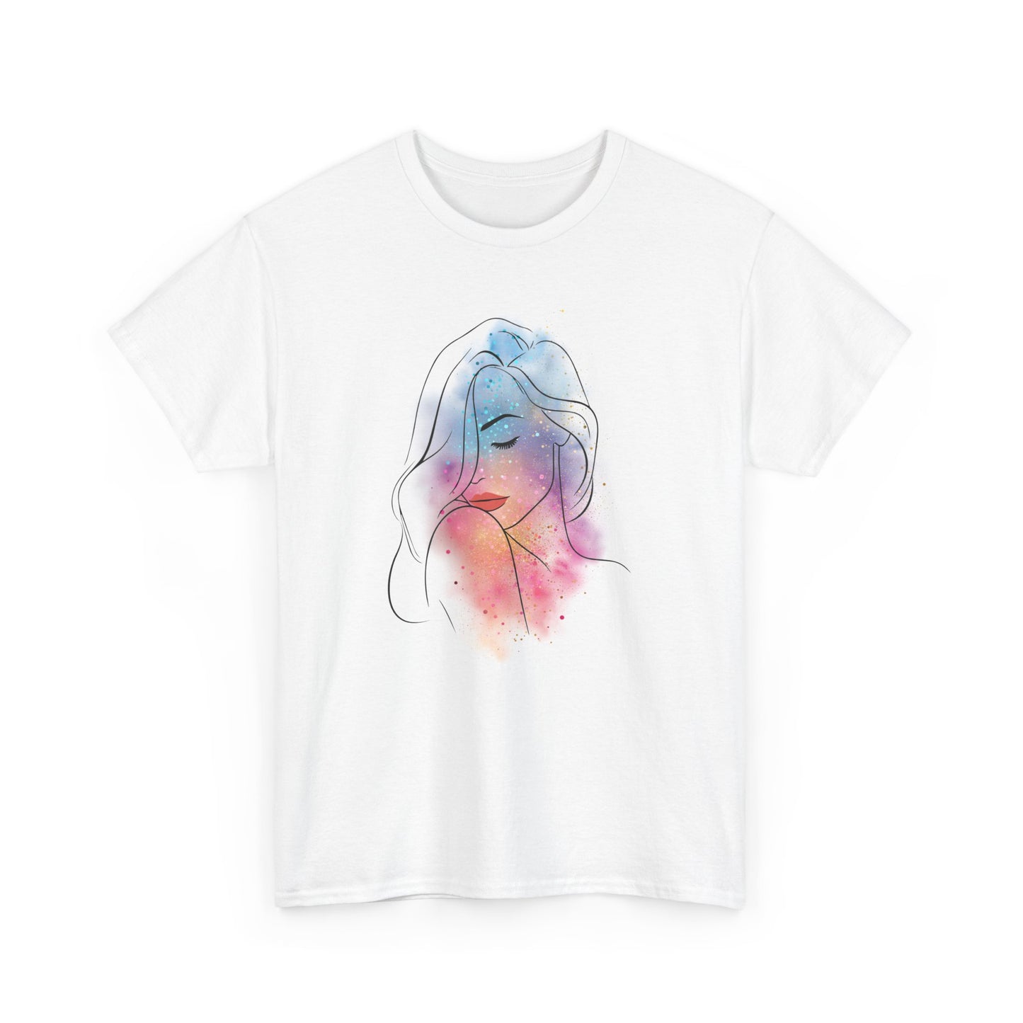 Lady Abstract, The Force Designs, abstract shirt, woman shirt, lady art, Unisex Heavy Cotton Tee