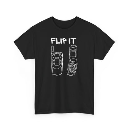 Flip it,The Force Designs,flip phone shirt,fashion tee,vintage,quote shirt,Unisex Jersey Short Sleeve Tee