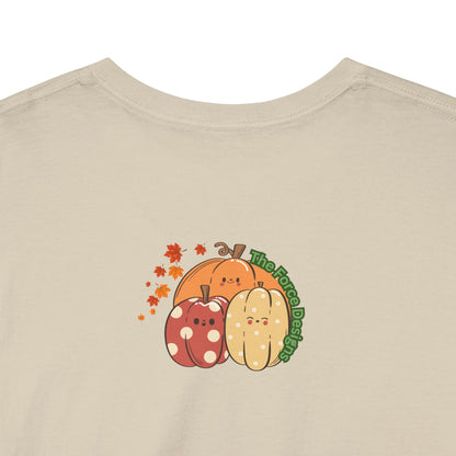 Hello Fall-Themed Unisex Heavy Cotton Tee, Seasonal T-Shirt, Autumn Apparel, Perfect for Harvest Celebrations, Cozy Casual Wear, Hello Fall Design