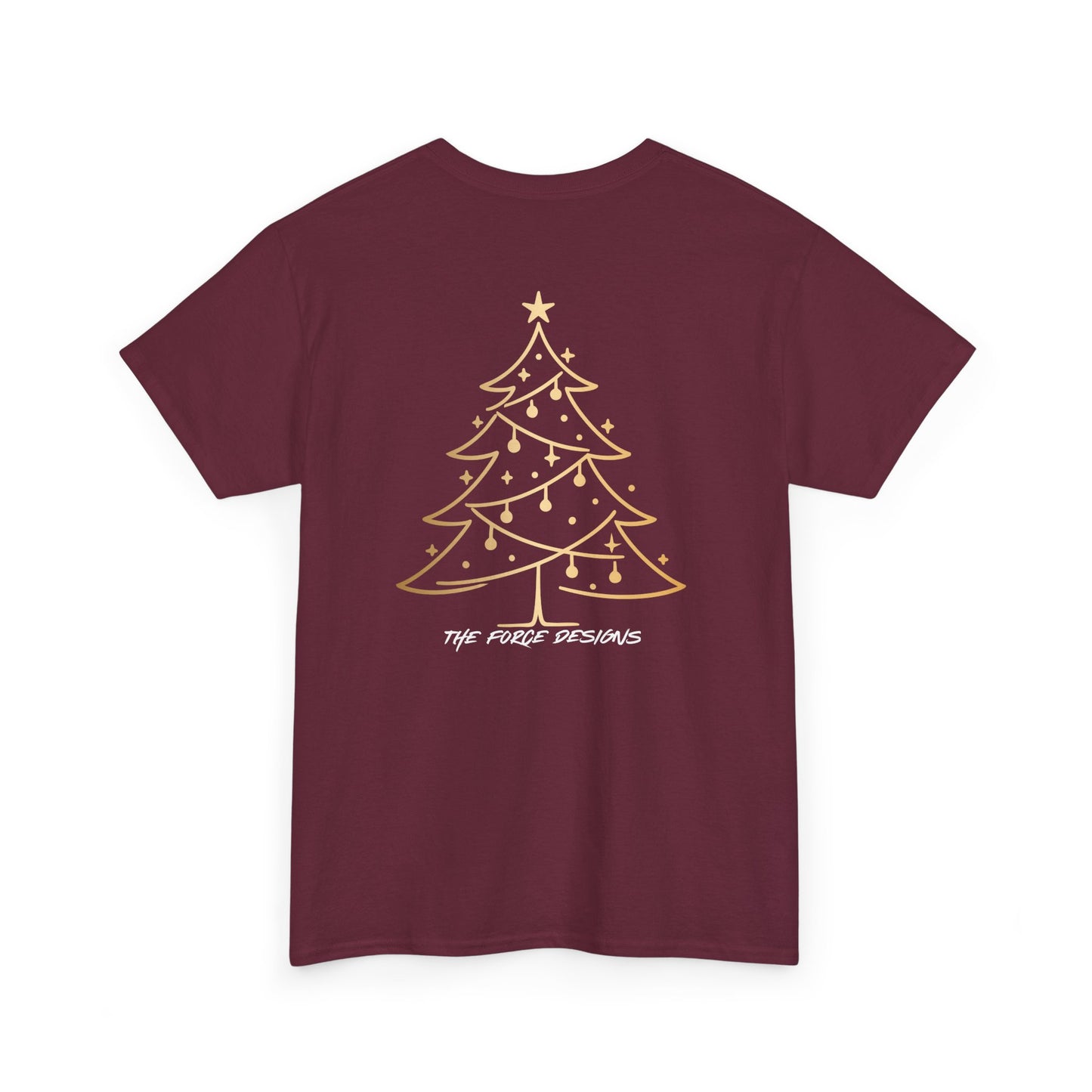 Feliz Navidad Tee — Gold Ornament Christmas Shirt