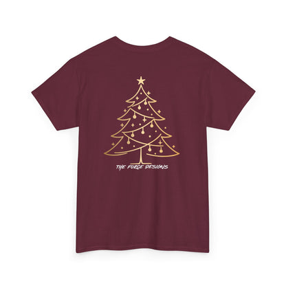 Feliz Navidad Tee — Gold Ornament Christmas Shirt
