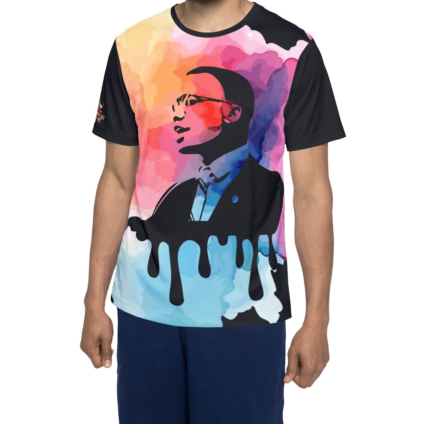 X Colorful Drip Portrait Sports Jersey