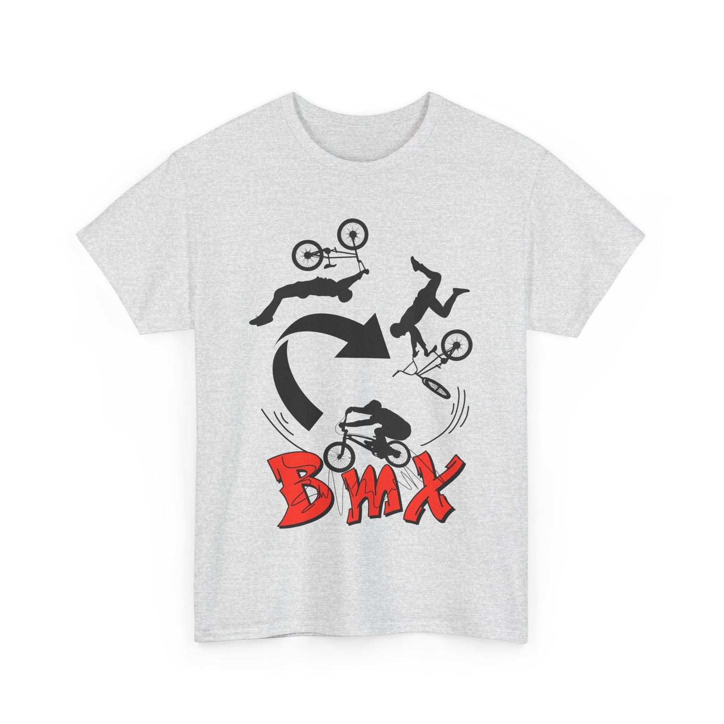 TFD BMX Heavy Cotton Tee, Unisex Cycling Shirt, Bike Riding Apparel, Sports Tee, Gifts for Bike Lovers, Streetwear, Activewear