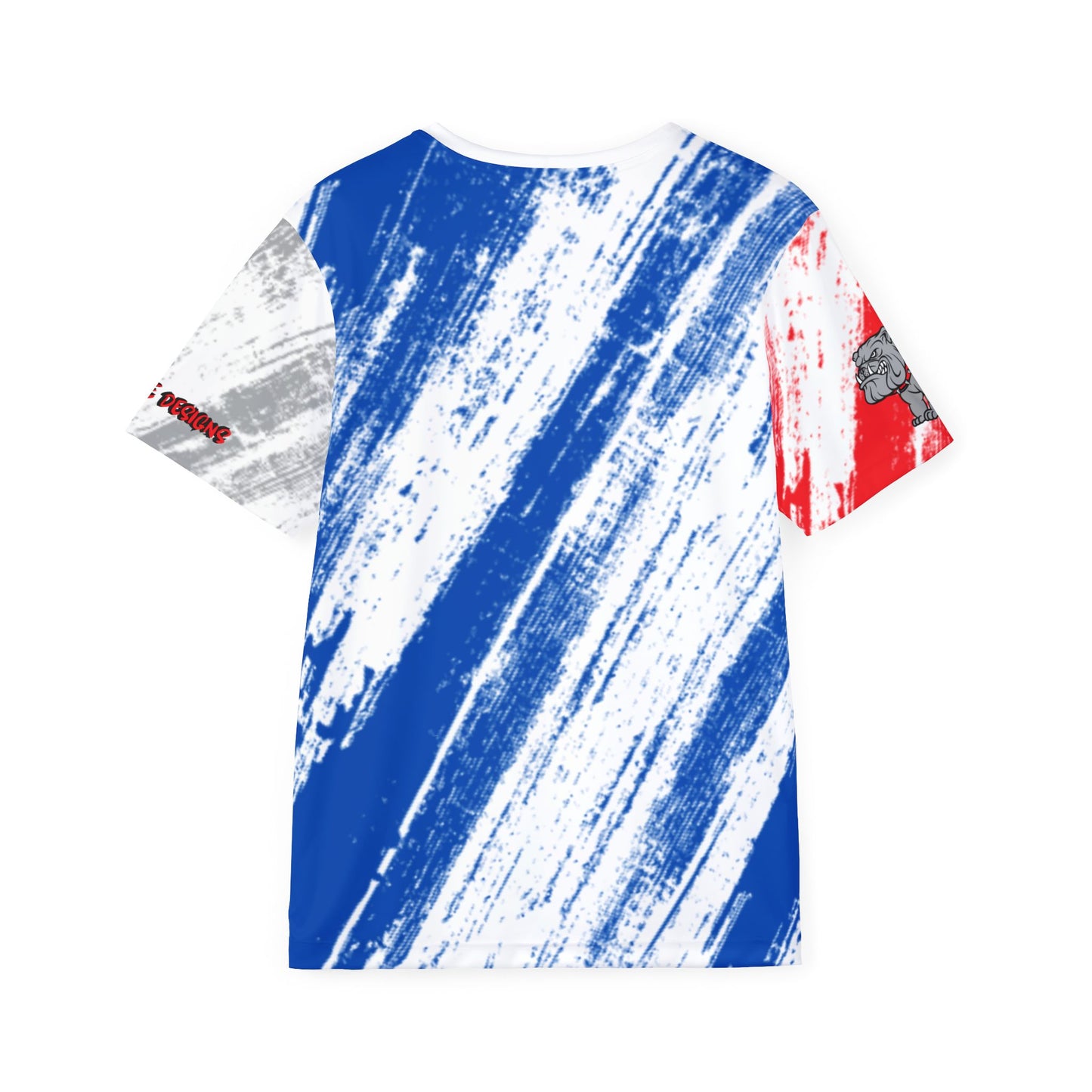 90s modern Vibrant Men's Sports Jersey - Bulldog Design by