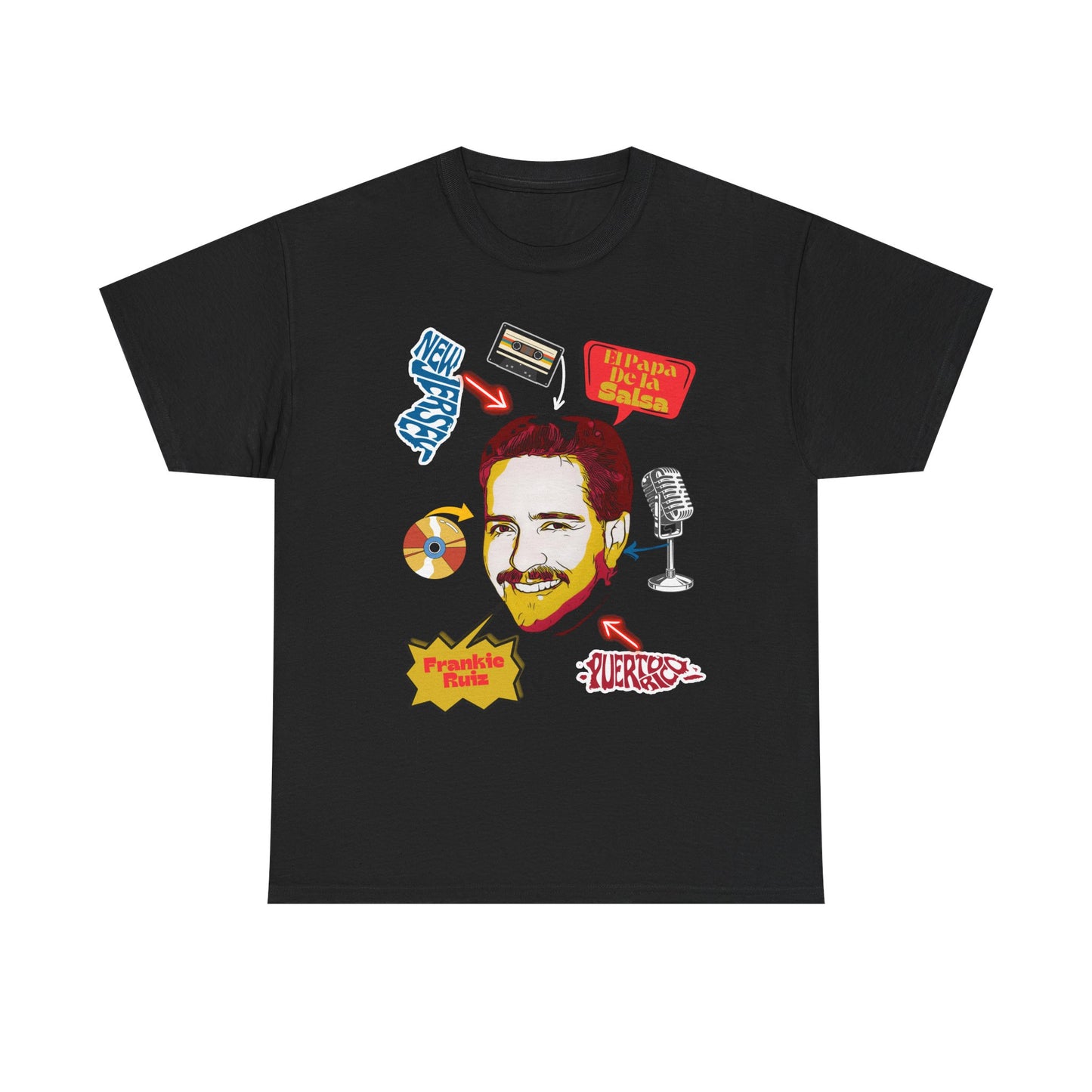 Frankie Ruiz, The Force Designs, salsa, salsero, Frankie Ruiz, El Papa dela salsa, boricua,Unisex Heavy Cotton Tee