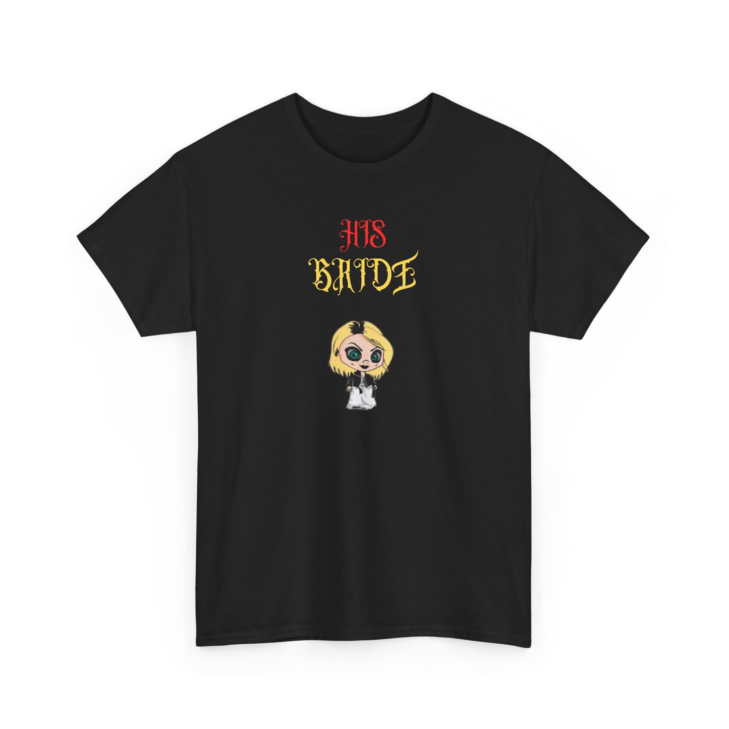 Tiffany, The Force Designs, bride of chucky, marriage, his and Hers, couple, horror,Unisex Jersey Short Sleeve Tee