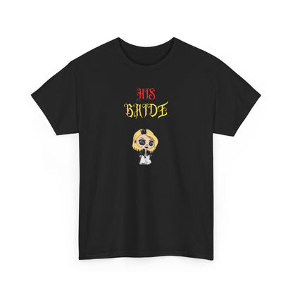 Tiffany, The Force Designs, bride of chucky, marriage, his and Hers, couple, horror,Unisex Jersey Short Sleeve Tee