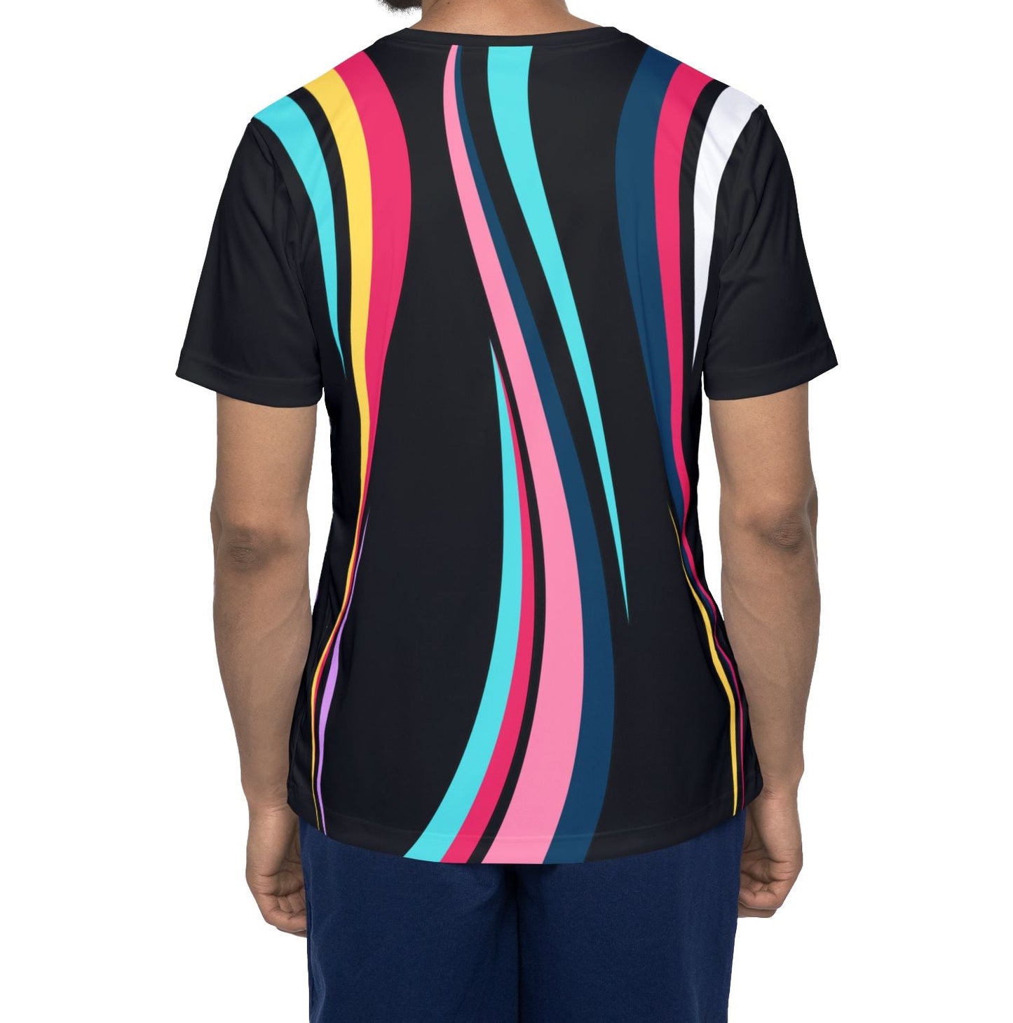 Graphic Jersey — Retro Rock Star Tongue Design