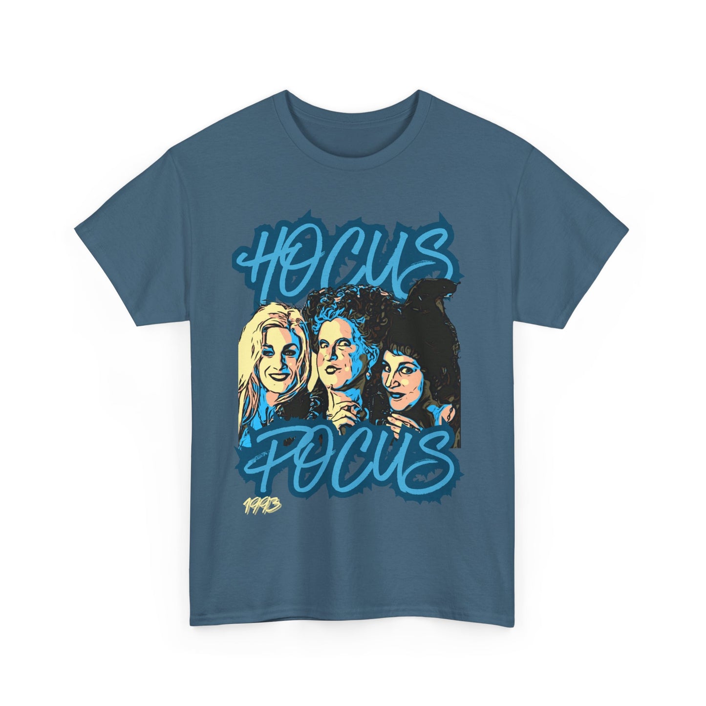 Hocus Pocus Halloween Tee, Unisex Heavy Cotton Tee, Perfect for Fall, Costume Party, Movie Night, Witchy Vibes