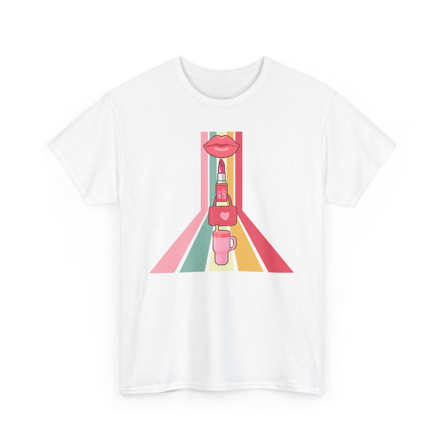 Girl Needs, Colorful Graphic Unisex Heavy Cotton Tee, Stylish T-Shirt for Everyday Wear, Gift for Friends, Summer Fashion, Casual Outfit