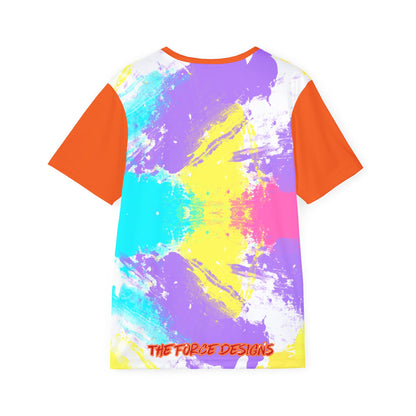 Pop Art Tongue Sports Jersey — Vibrant All-Over-Print Men’s Athletic Tee