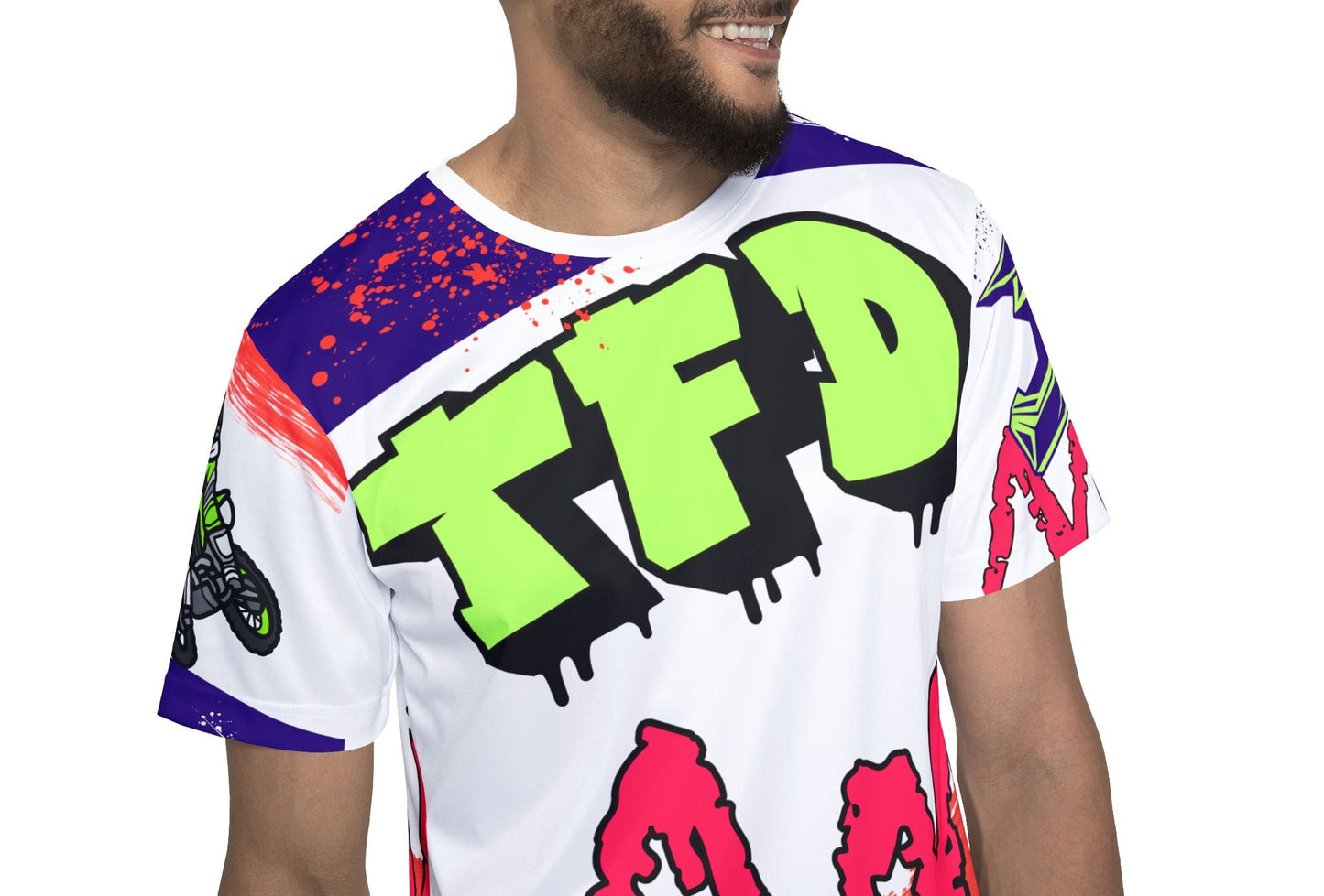 Motorcross 'TFD' Men's Sports Jersey — Bold Streetwear Athletic Tee