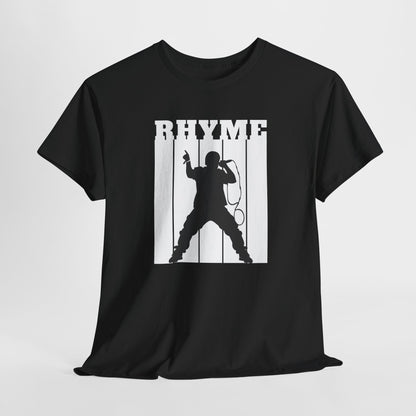 Rhyme,Urban Music Lover Tee, Casual Hip Hop Style Shirt, Rhyme Graphic T-Shirt, Cool Gift for Musicians, Streetwear Fashion