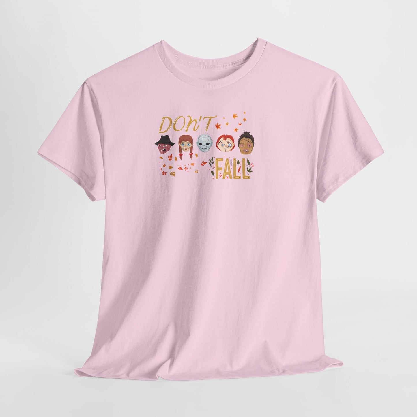 Don’t Fall-themed Unisex Tee, Spooky Halloween Shirt, Graphic Tee for October, Cosplay Costume Top, Autumn Vibes Merchandise