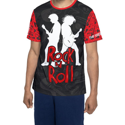 Rock 'N' Roll Men's Jersey — Guitar Silhouette Music Tee