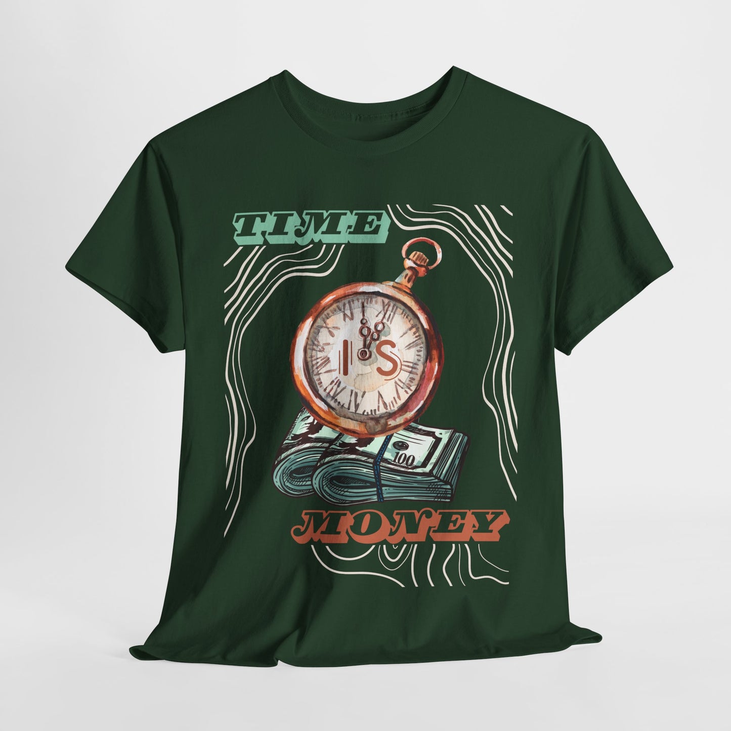 Time is Money Graphic Tee - Unisex Heavy Cotton Shirt