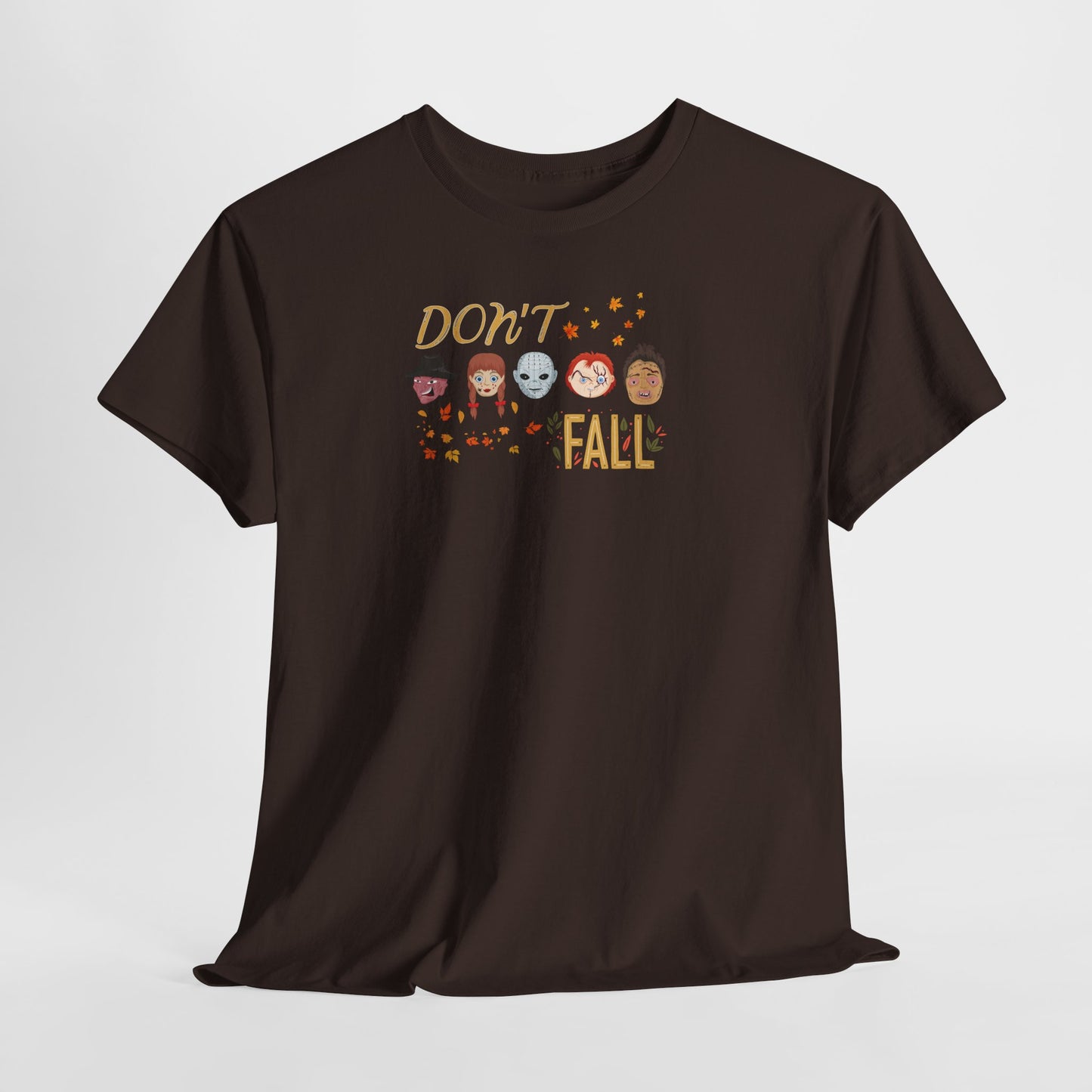Don’t Fall-themed Unisex Tee, Spooky Halloween Shirt, Graphic Tee for October, Cosplay Costume Top, Autumn Vibes Merchandise