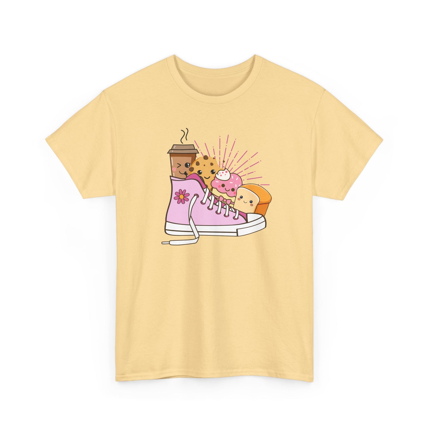 Cute Dessert-Themed Unisex Tee, Funny T-Shirt, Sweet Treats Shirt, Foodie Gift, Coffee Lover's Apparel