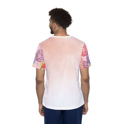 Pastel Rose Sports Jersey — 'TAO' Graphic All-Over Print