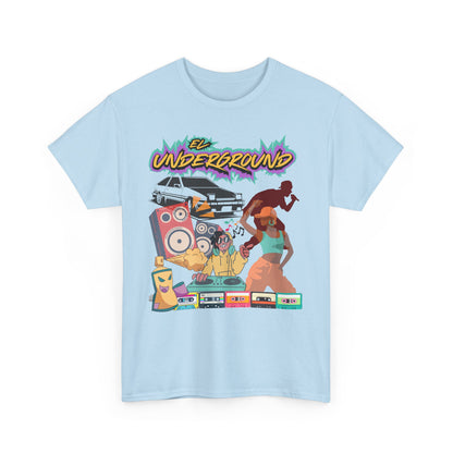 El Underground, The Force Designs, 90s, classicos, reggae, reggaeton, culture, hip hop,Unisex Heavy Cotton Tee