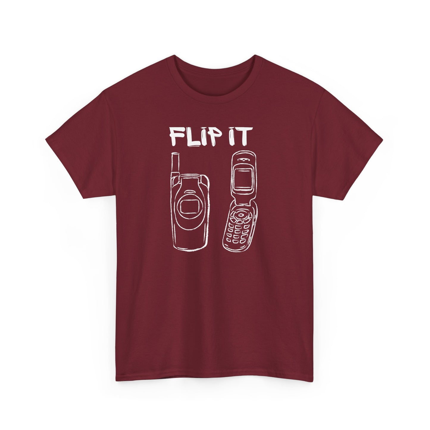 Flip it,The Force Designs,flip phone shirt,fashion tee,vintage,quote shirt,Unisex Jersey Short Sleeve Tee