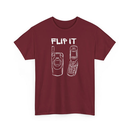 Flip it,The Force Designs,flip phone shirt,fashion tee,vintage,quote shirt,Unisex Jersey Short Sleeve Tee