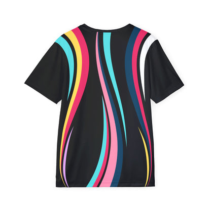 Graphic Jersey — Retro Rock Star Tongue Design