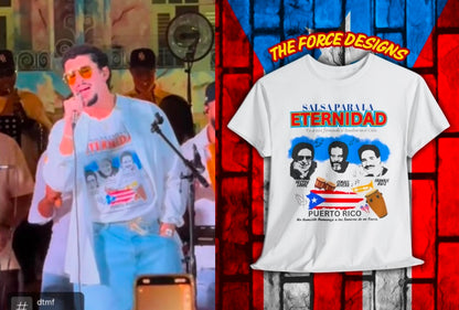 Salsa, The Force Designs, Hector Lavoe, Ismael Rivera, Frankie Ruiz, Salsa shirt, Puerto Rico, Unisex Heavy Cotton Tee