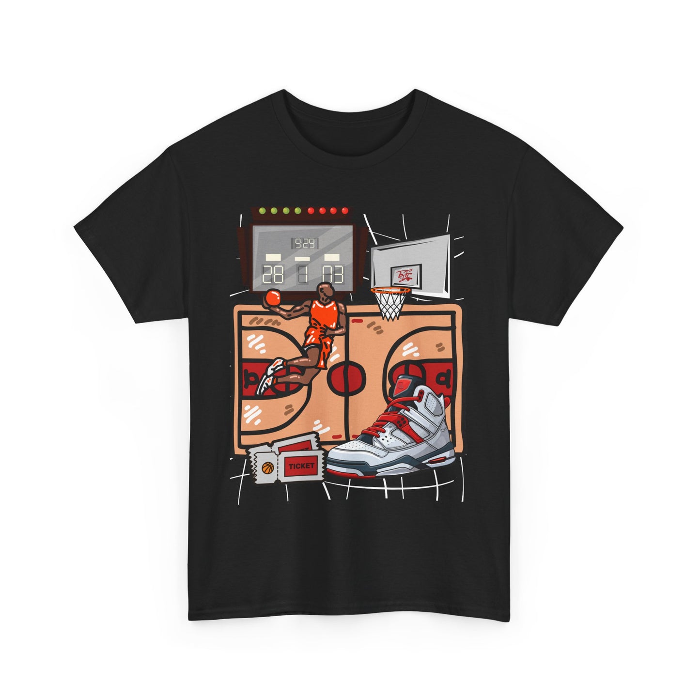 Classic bball Vibe Tee, Perfect for Sports Enthusiasts, Game Day, Casual Outings, Basketball Fans, Gift for Him/Her