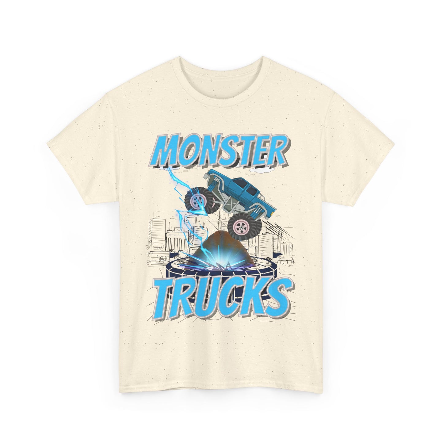 Monster Trucks Unisex Heavy Cotton Tee - Bold Graphic Tee for Truck Enthusiasts