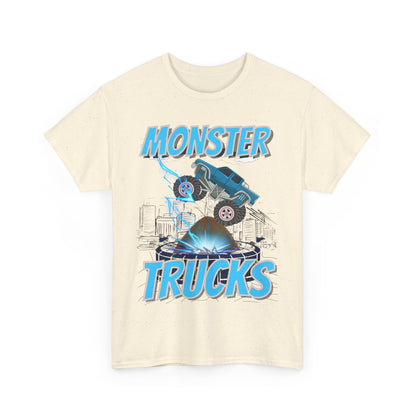Monster Trucks Unisex Heavy Cotton Tee - Bold Graphic Tee for Truck Enthusiasts