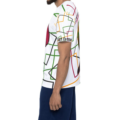 African Graphic Sports Jersey — Bold Headwrap Silhouette AOP