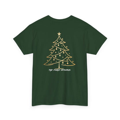 Feliz Navidad Tee — Gold Ornament Christmas Shirt
